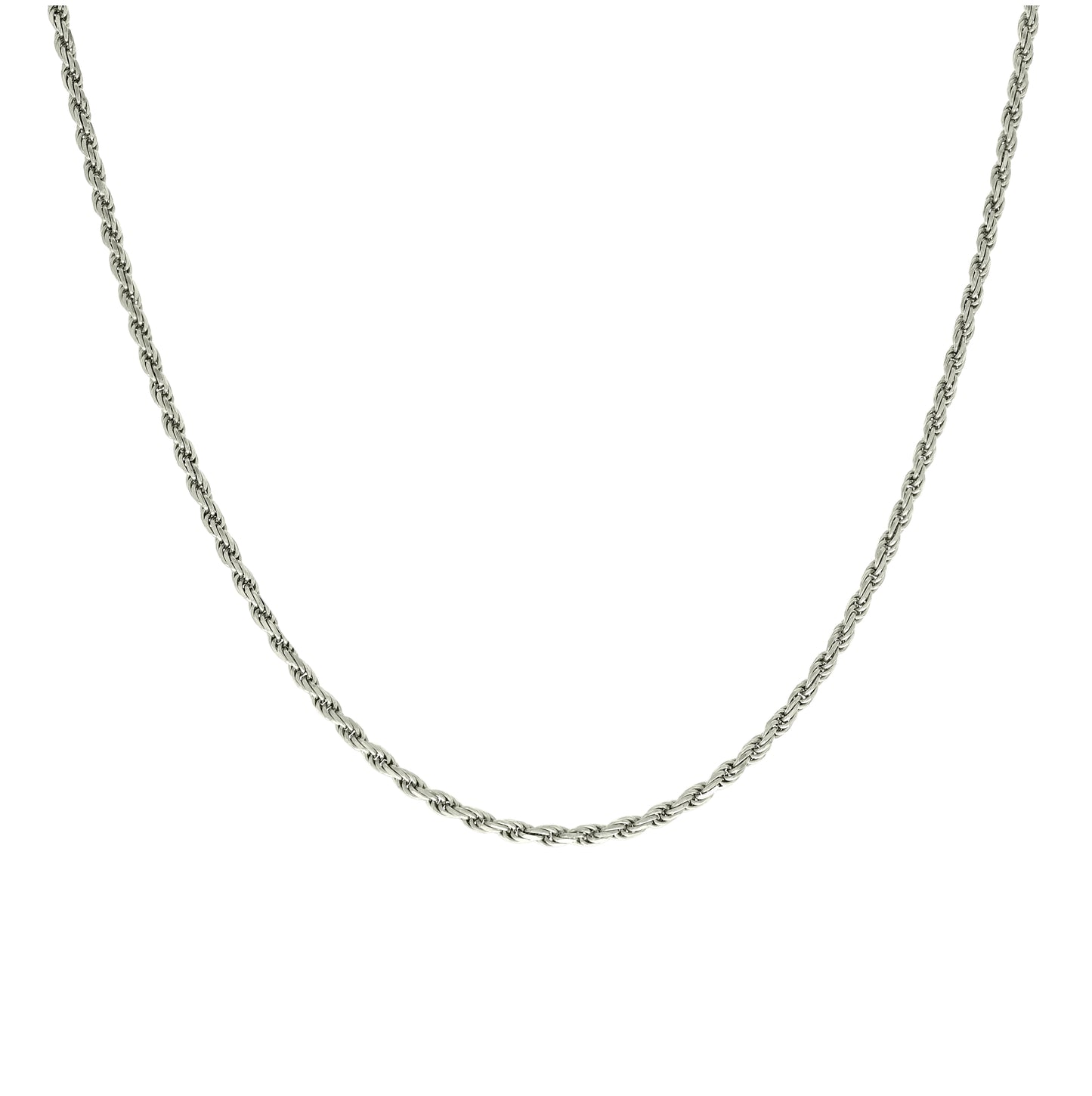 Sterling Silver Solid Rope Silver Chain