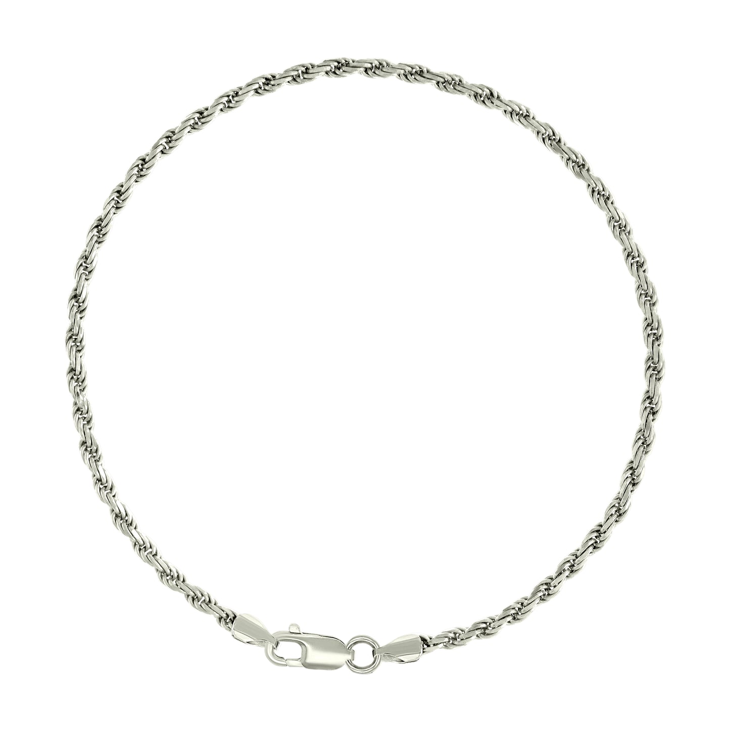 Sterling Silver Solid Rope Silver Chain