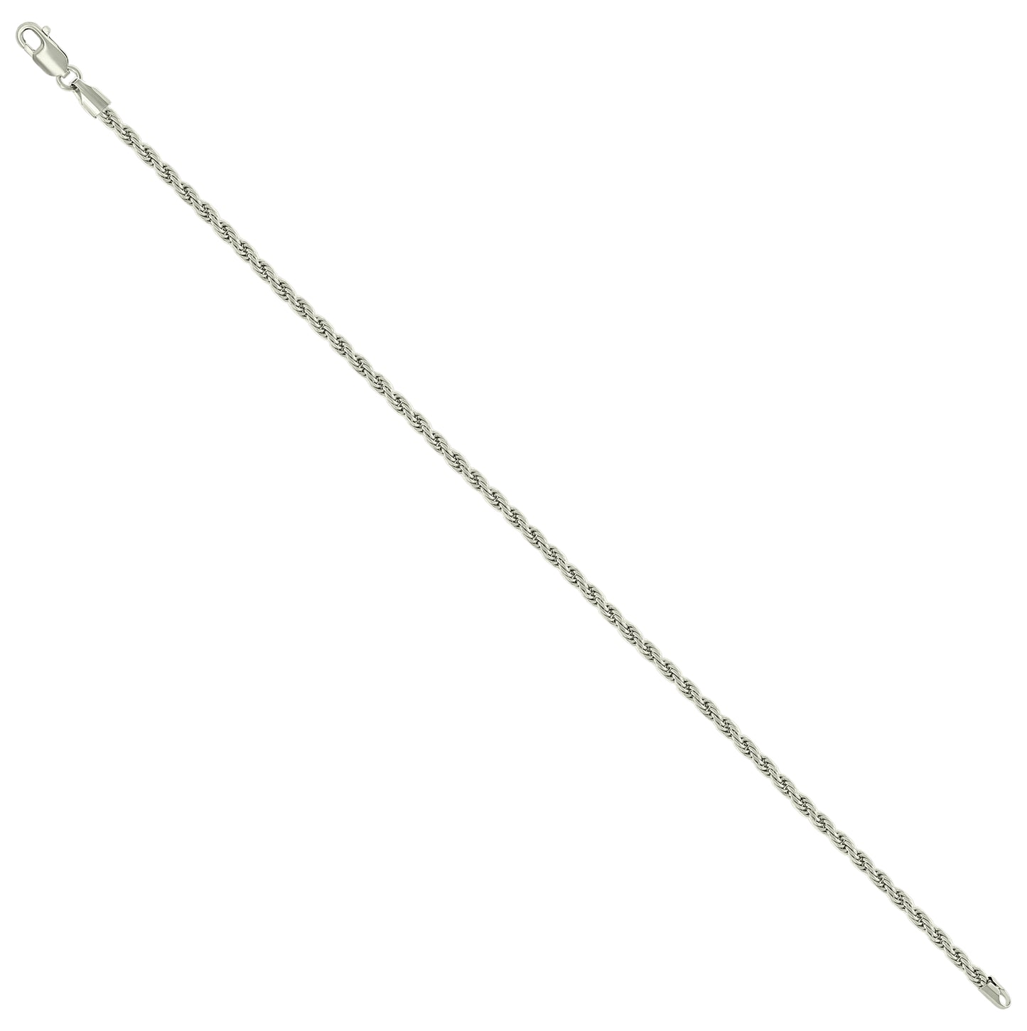 Sterling Silver Solid Rope Silver Chain