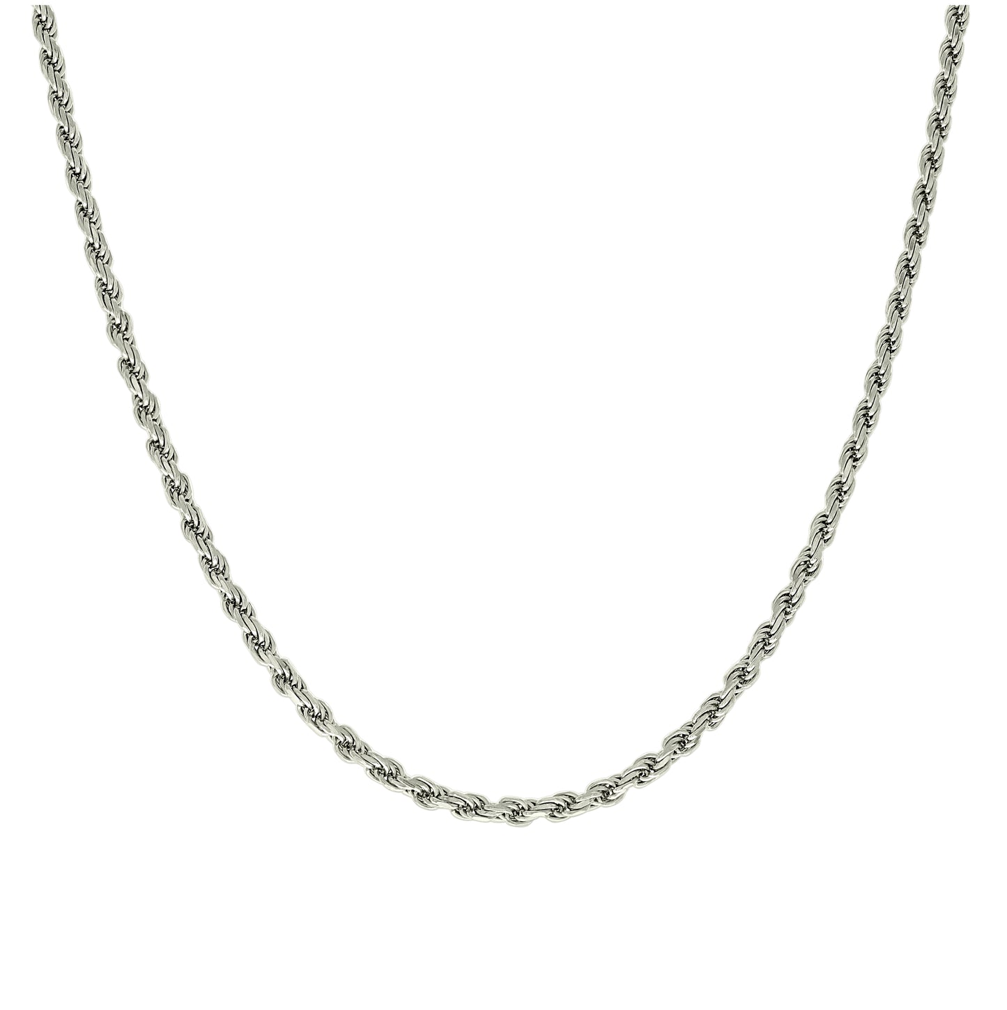 Sterling Silver Solid Rope Silver Chain