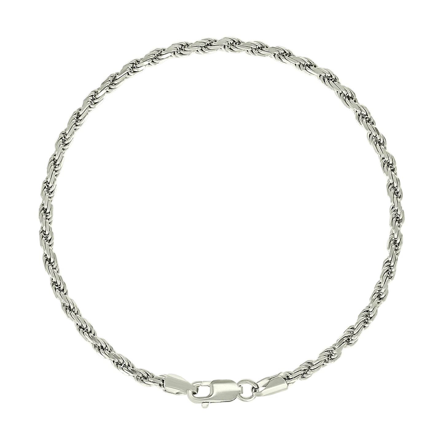 Sterling Silver Solid Rope Silver Chain