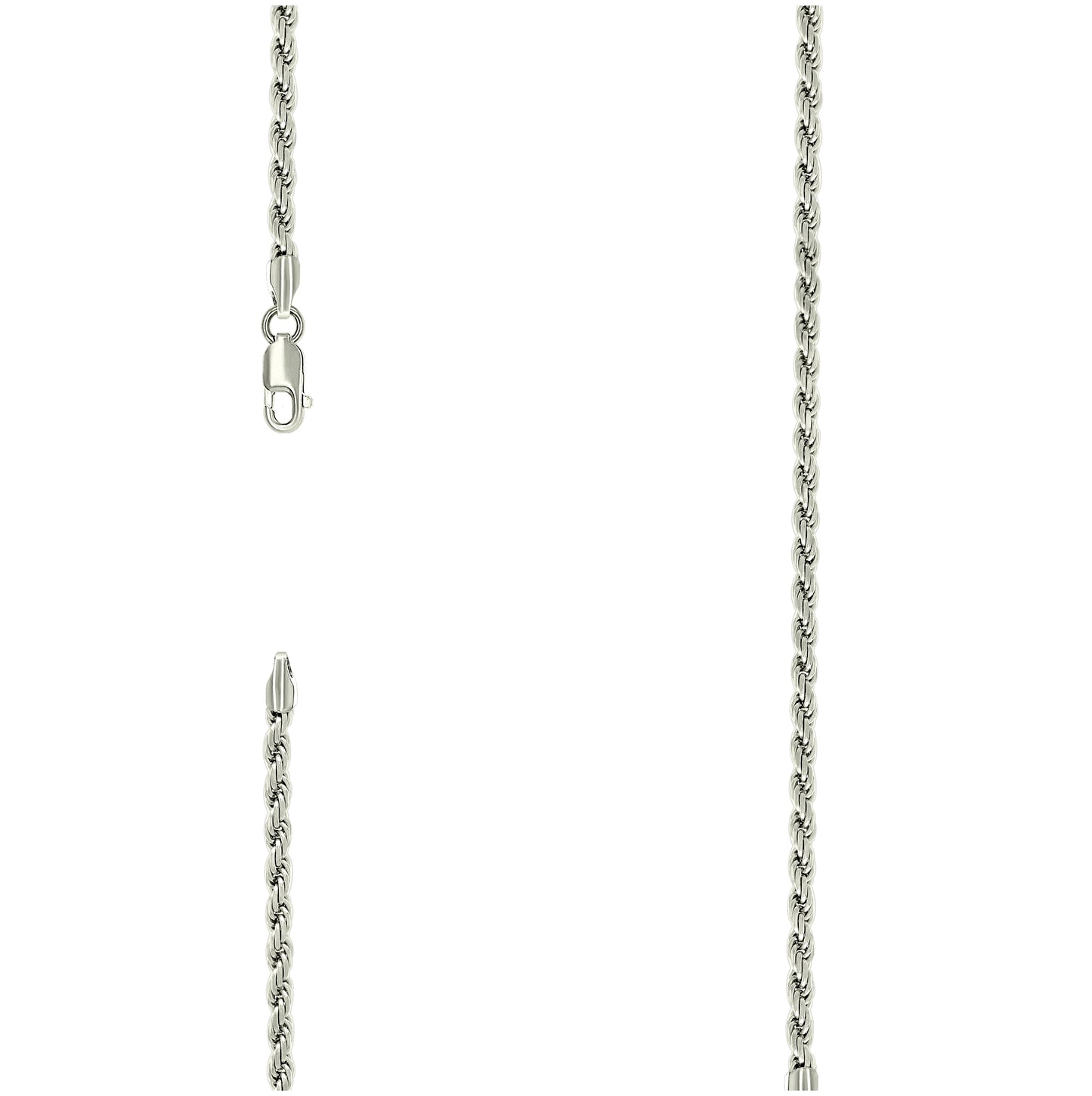 Sterling Silver Solid Rope Silver Chain