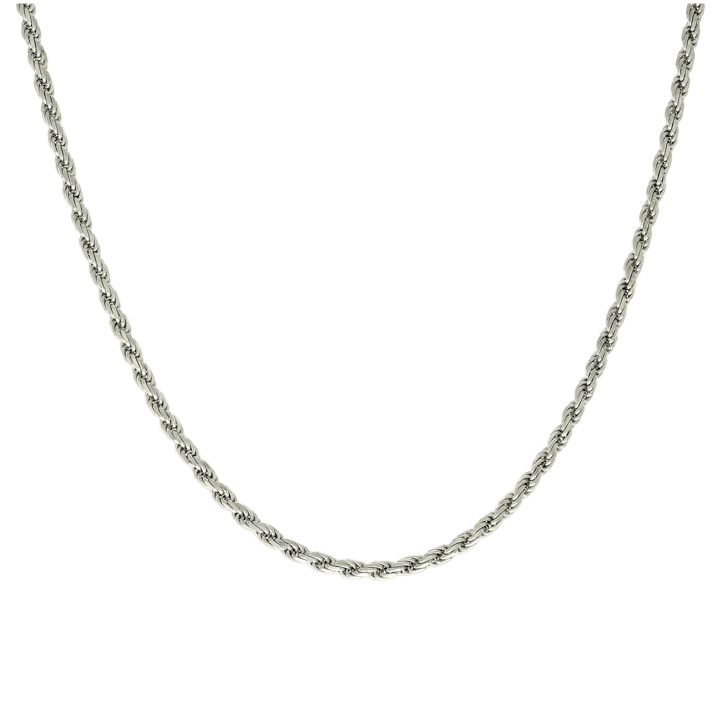 Sterling Silver Solid Rope Silver Chain