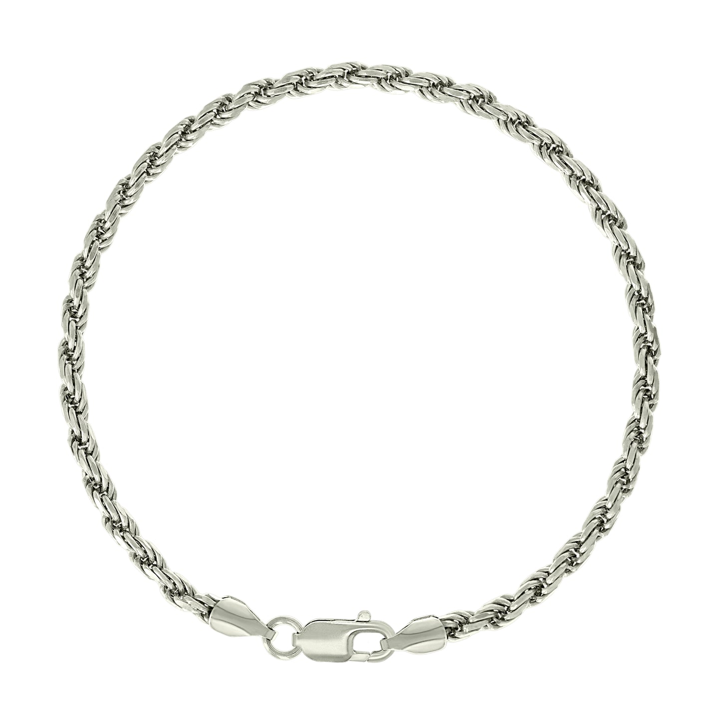 Sterling Silver Solid Rope Silver Chain
