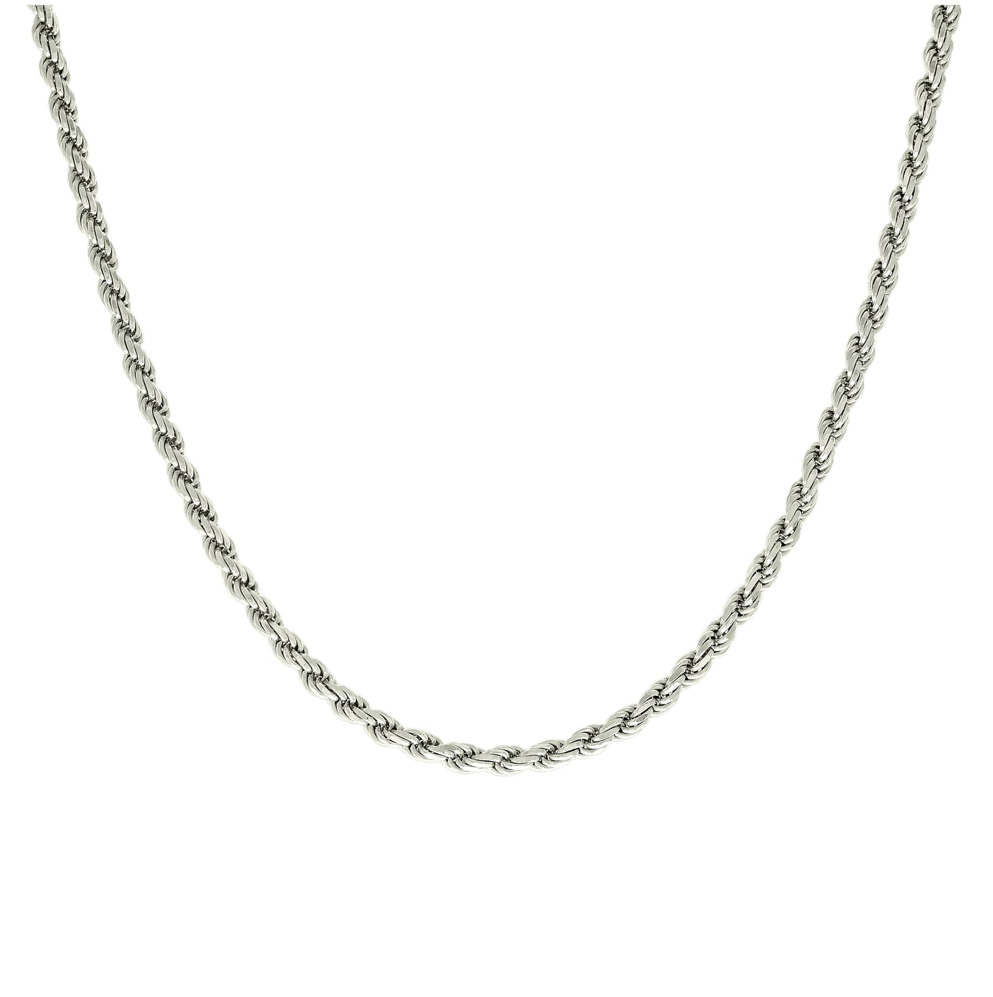 Sterling Silver Solid Rope Silver Chain