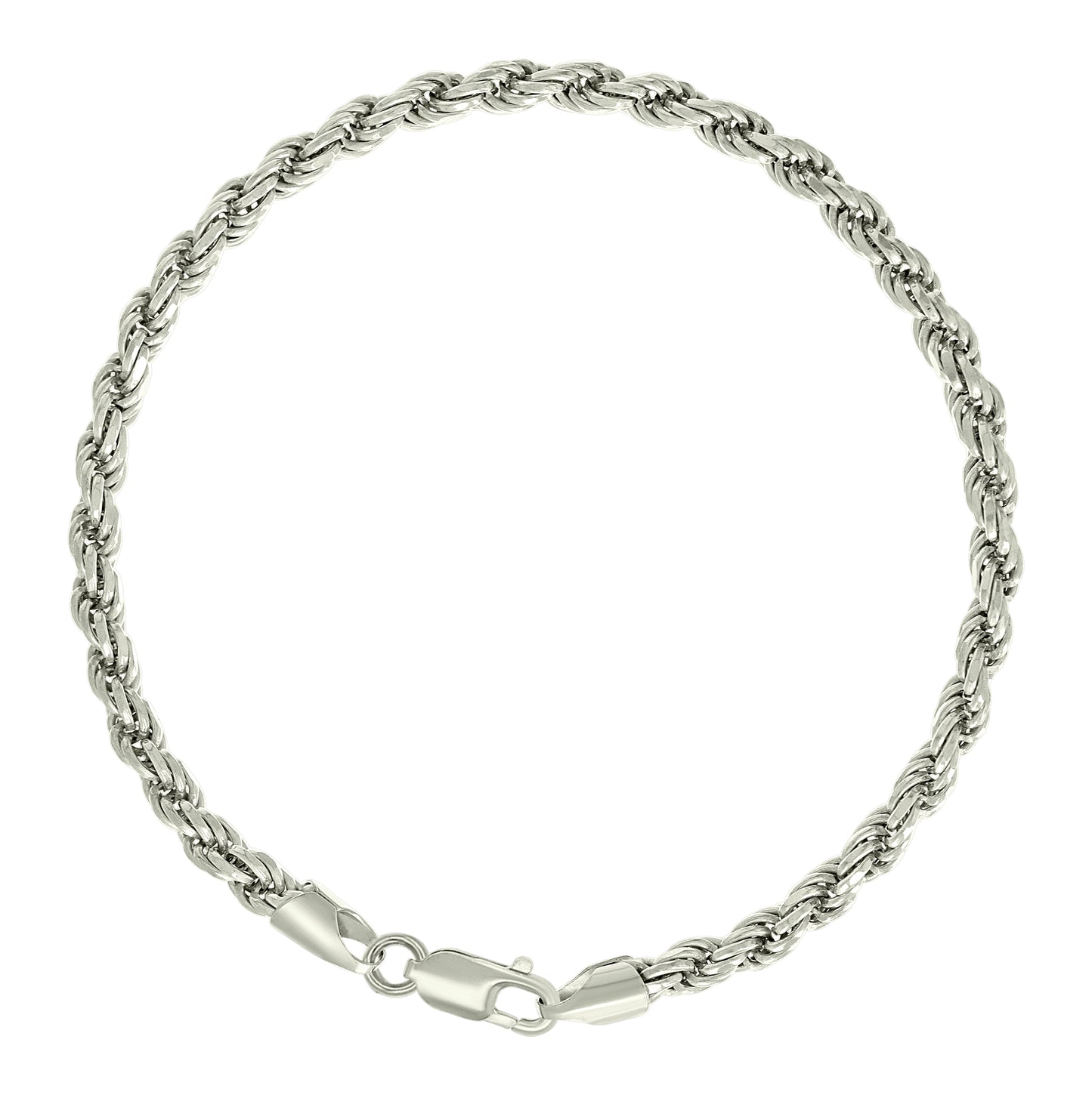 Sterling Silver Solid Rope Silver Chain