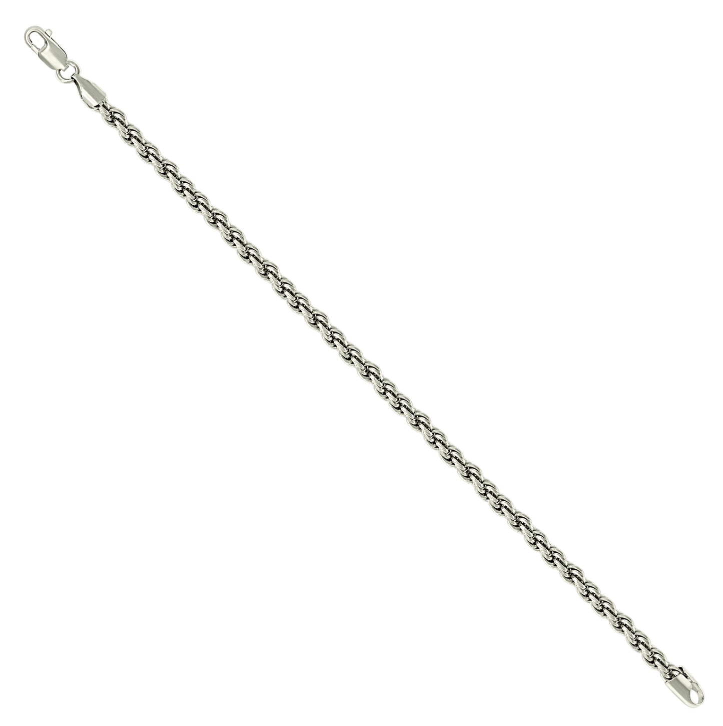 Sterling Silver Solid Rope Silver Chain