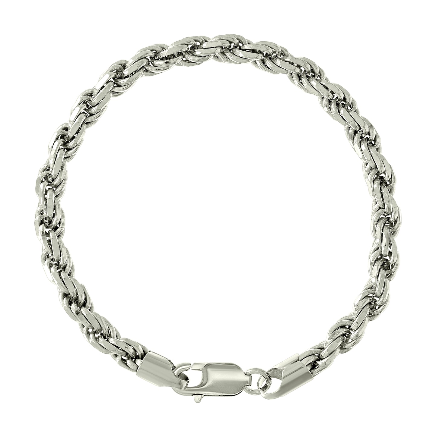 Sterling Silver Solid Rope Silver Chain