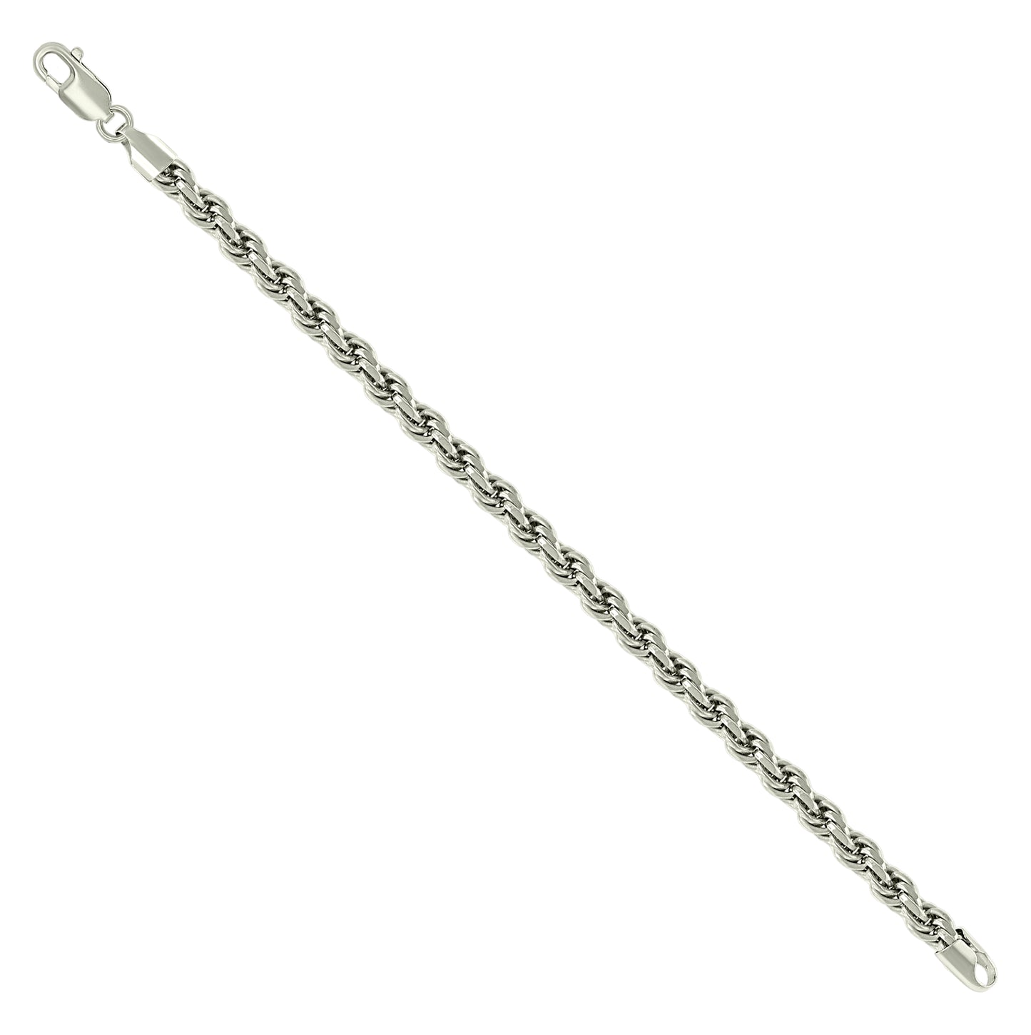 Sterling Silver Solid Rope Silver Chain