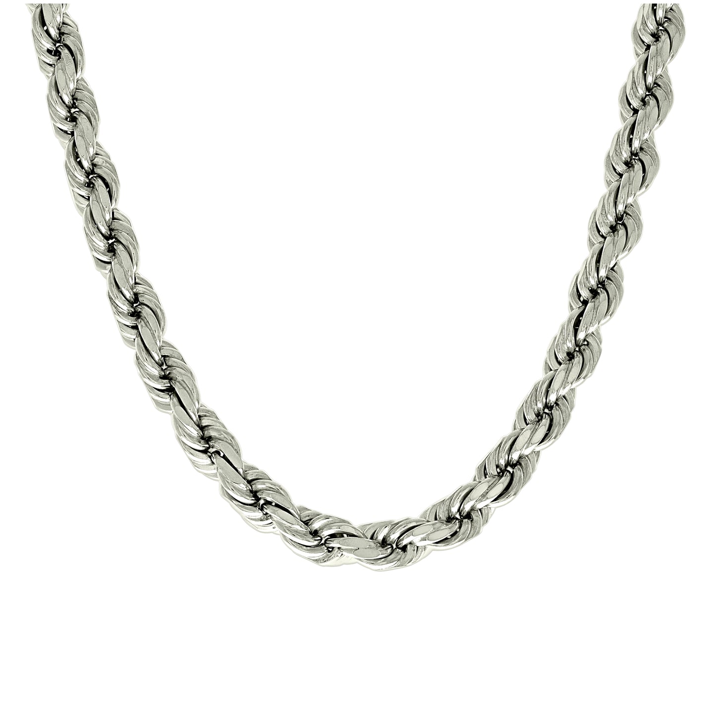 Sterling Silver Solid Rope Silver Chain