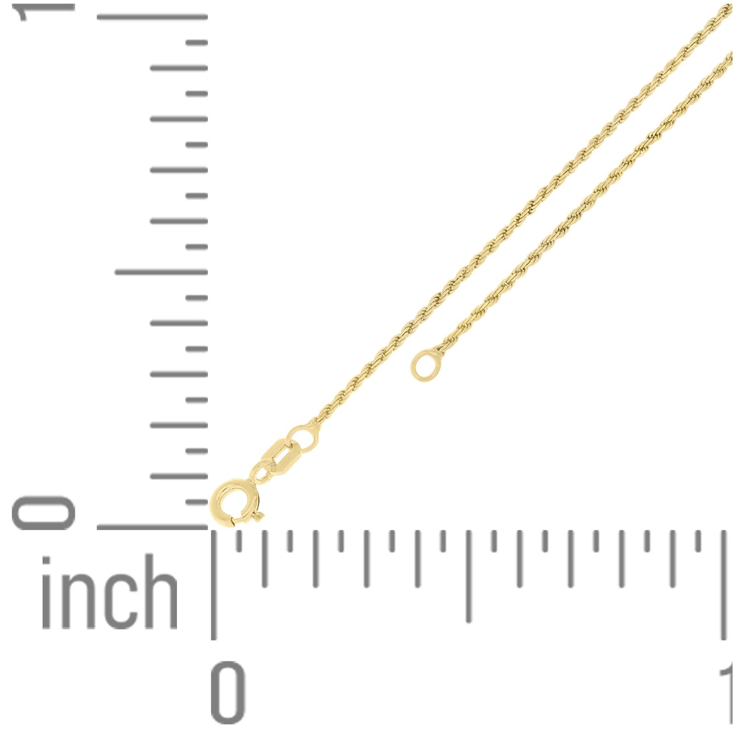 Sterling Silver Yellow-Tone Solid Rope Silver Chain