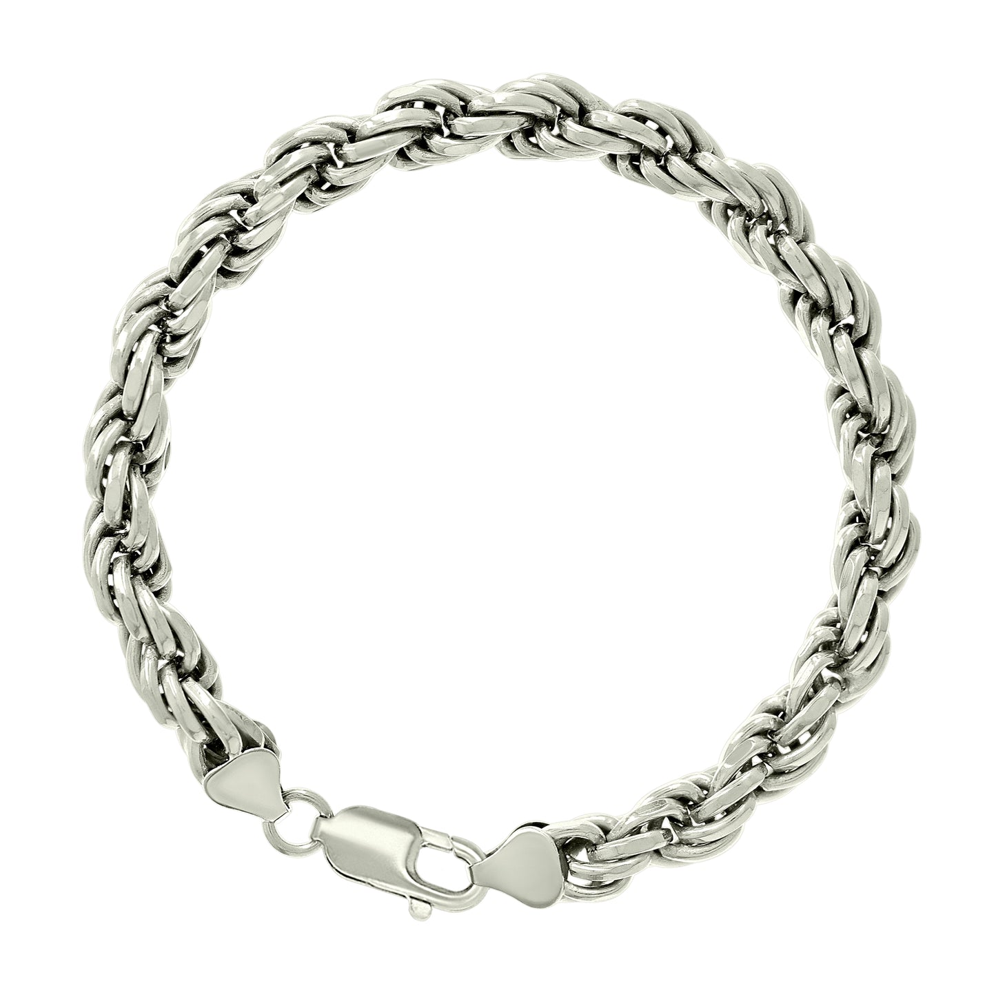 Sterling Silver Solid Rope Silver Chain