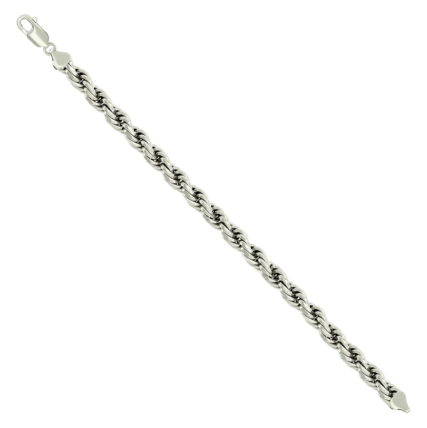 Sterling Silver Solid Rope Silver Chain