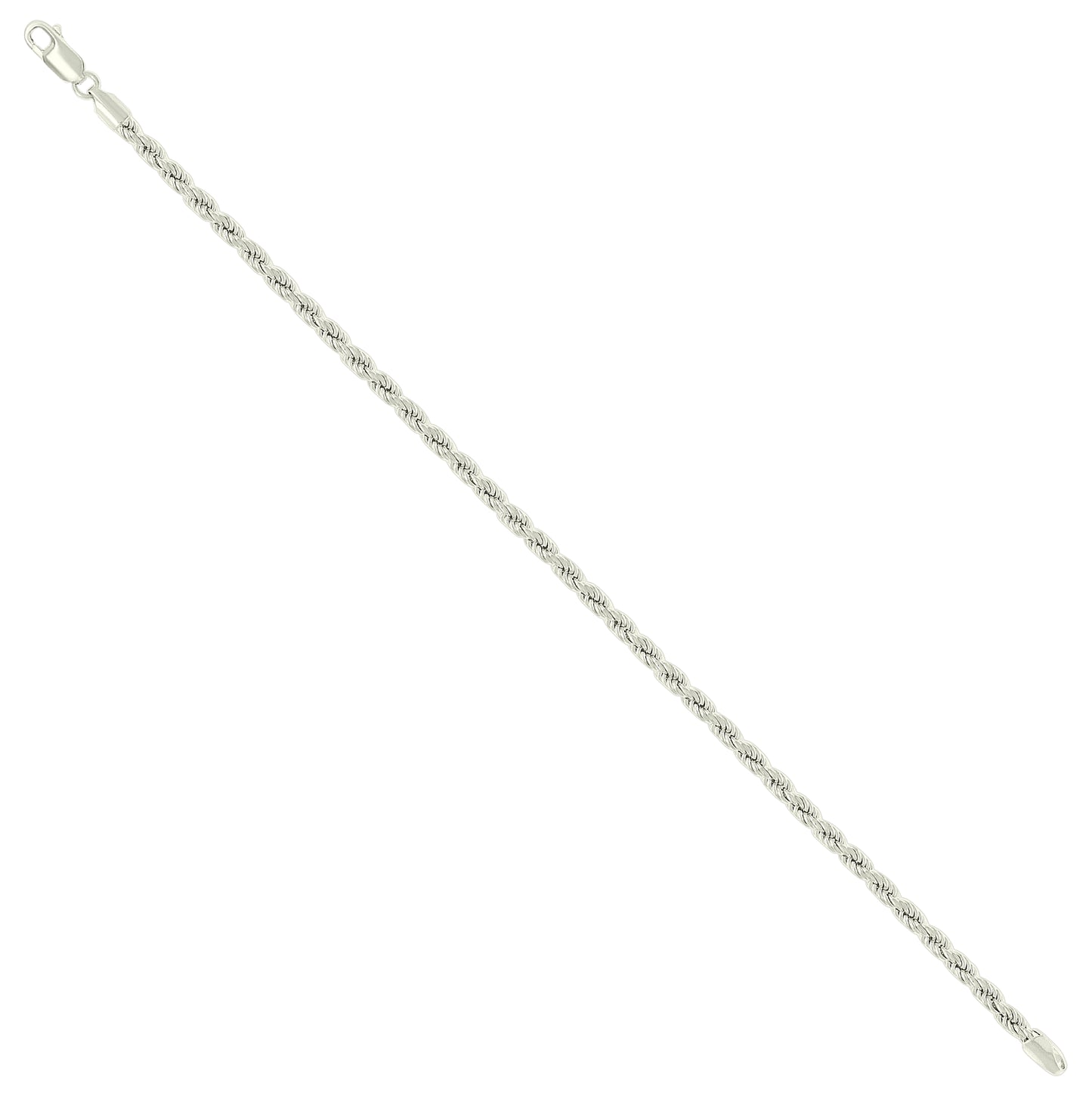 Sterling Silver Hollow Rope Chain