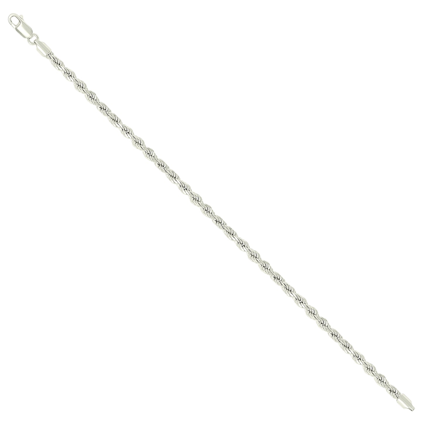 Sterling Silver Hollow Rope Chain