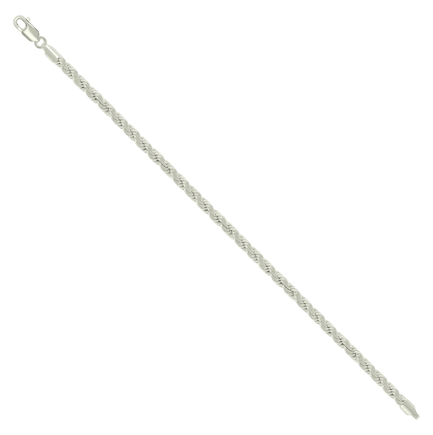 Sterling Silver Hollow Rope Chain