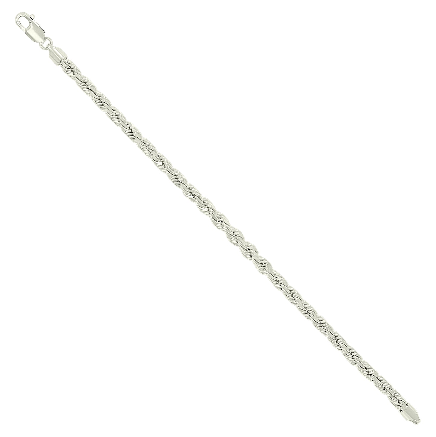 Sterling Silver Hollow Rope Chain