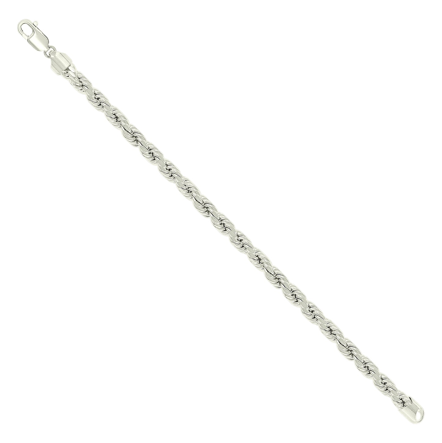 Sterling Silver Hollow Rope Chain