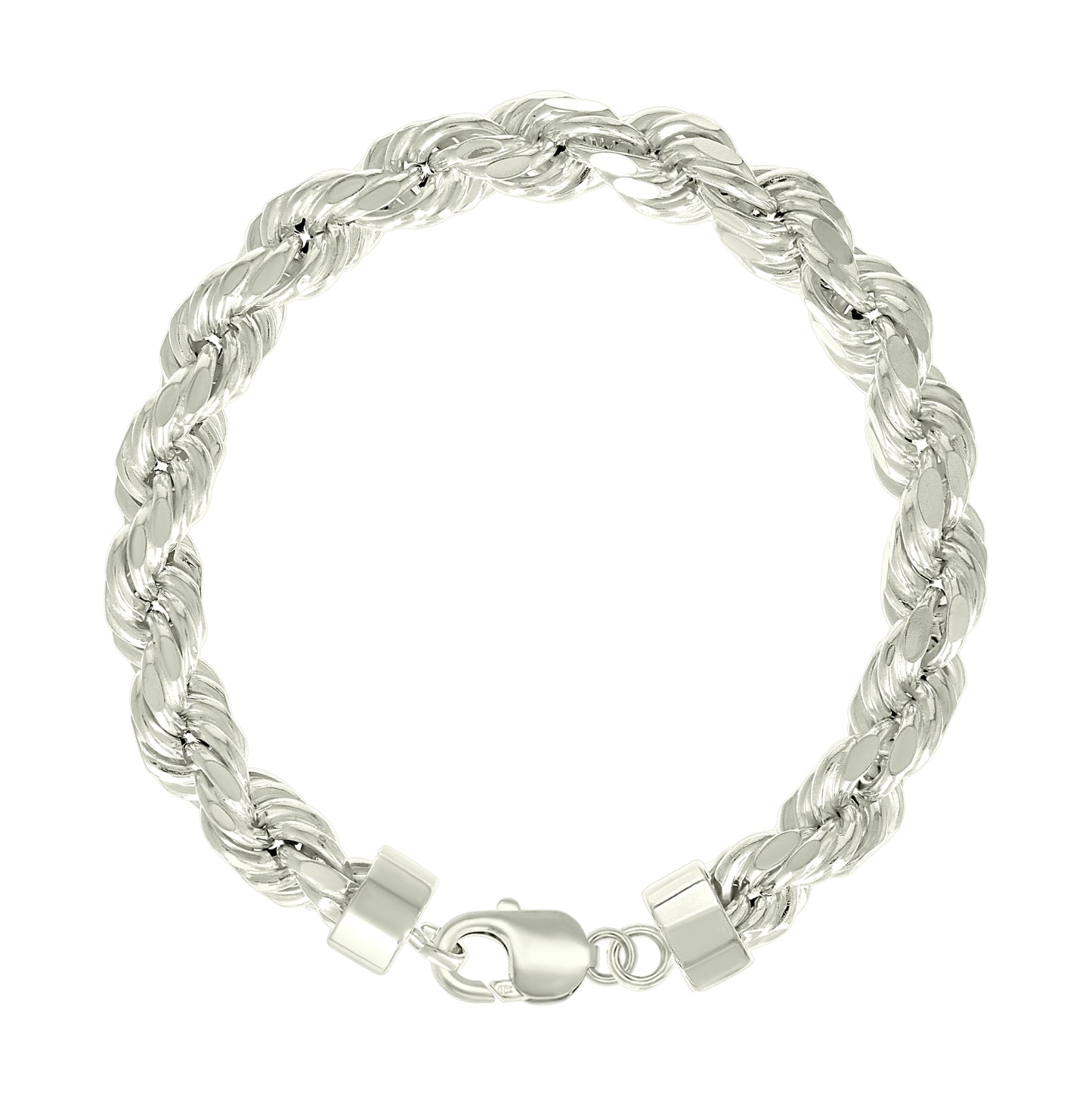 Sterling Silver Hollow Rope Chain