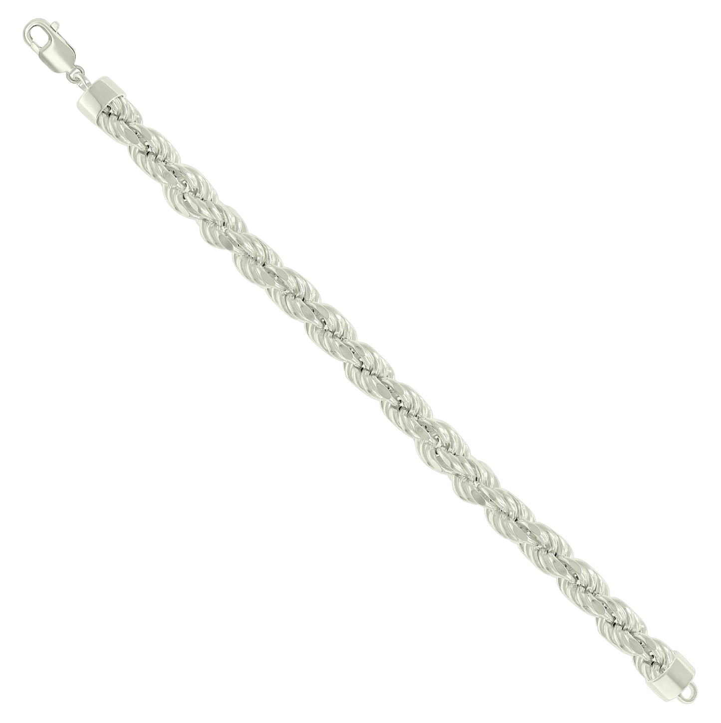 Sterling Silver Hollow Rope Chain