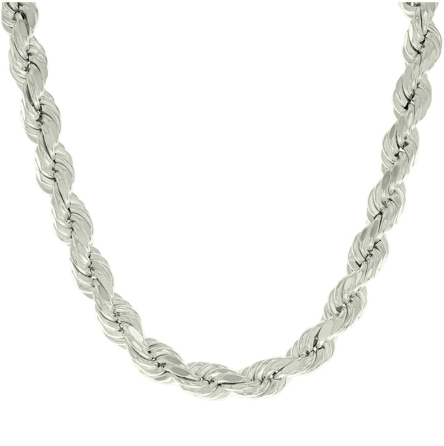 Sterling Silver Hollow Rope Chain
