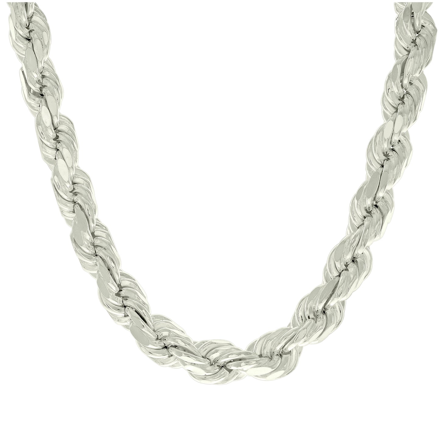 Sterling Silver Hollow Rope Chain