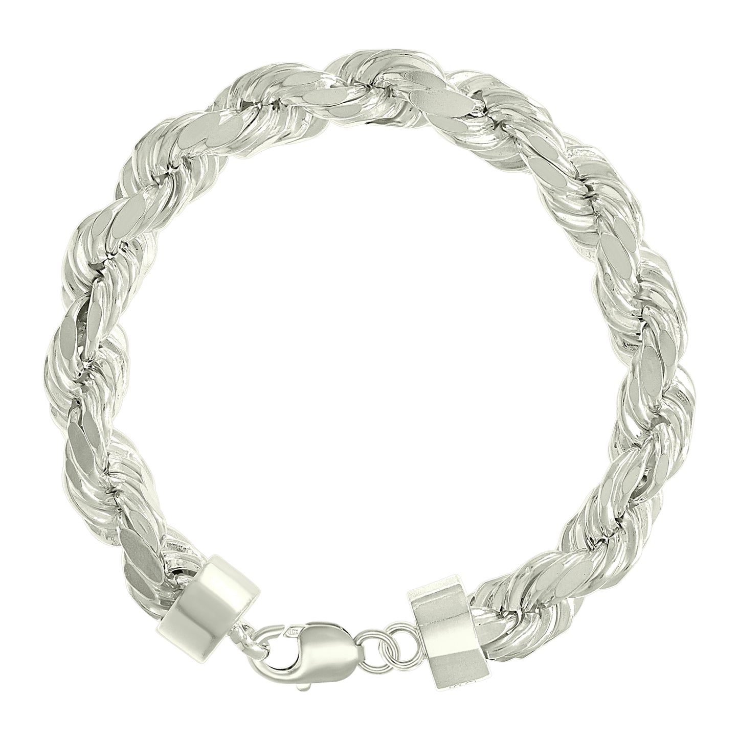 Sterling Silver Hollow Rope Chain