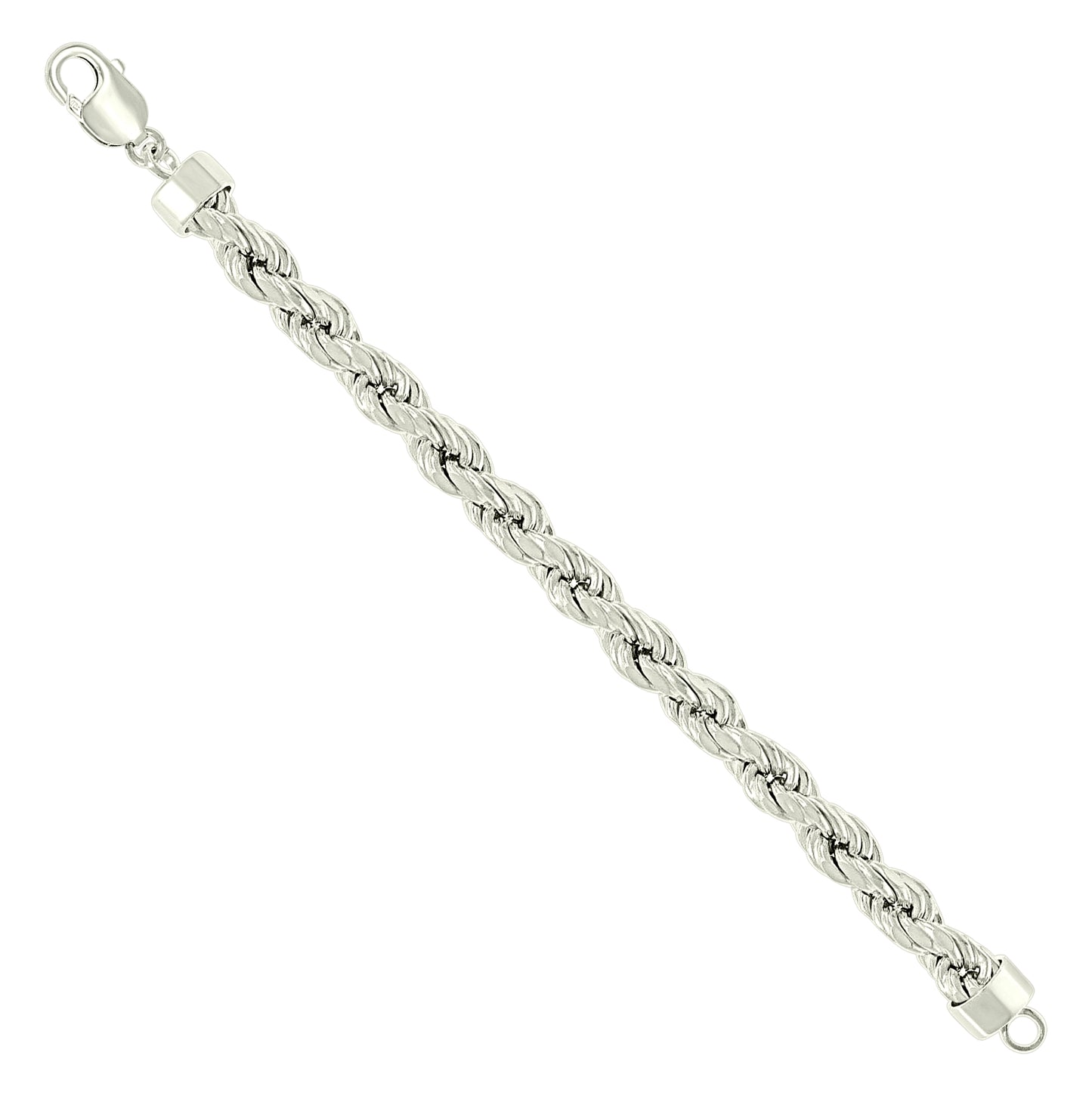 Sterling Silver Hollow Rope Chain