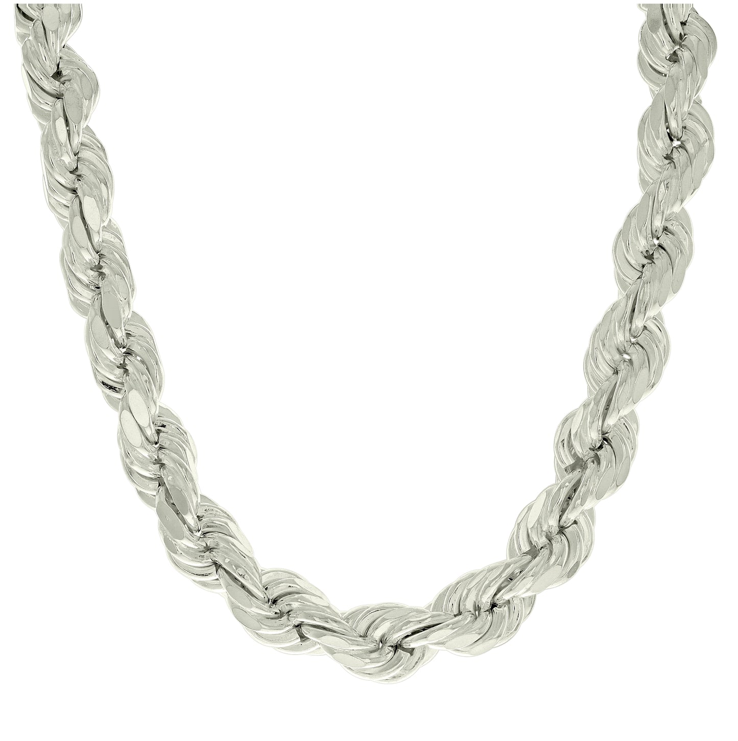 Sterling Silver Hollow Rope Chain