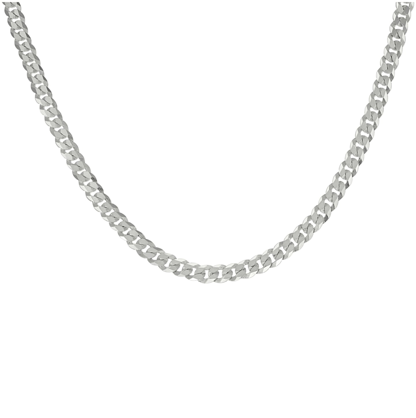 Sterling Silver Solid Super Flat Cuban Chain