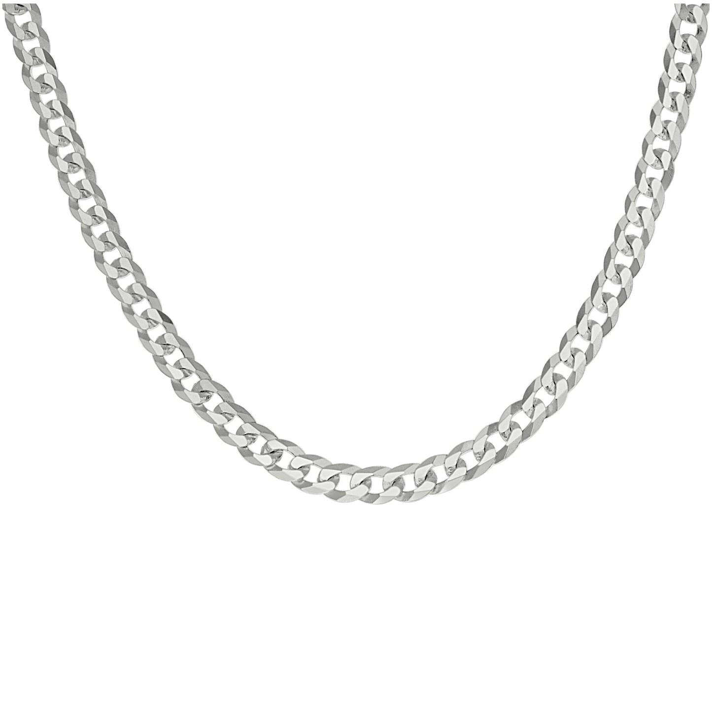 Sterling Silver Solid Super Flat Cuban Chain
