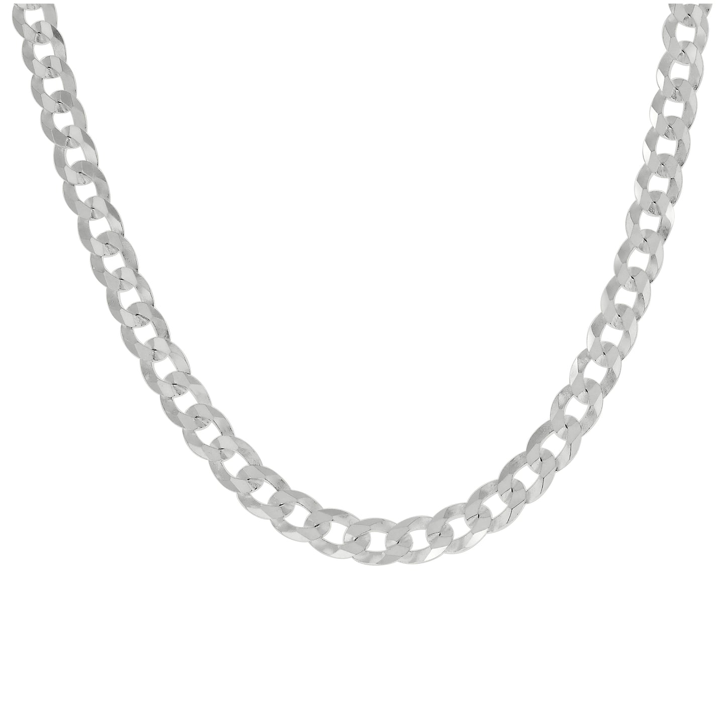 Sterling Silver Solid Super Flat Cuban Chain
