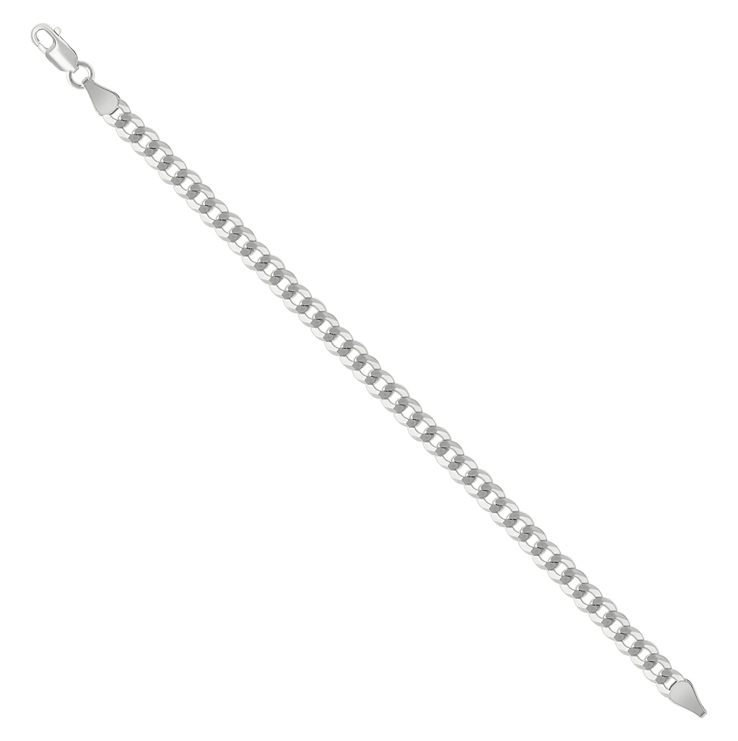 Sterling Silver Solid Super Flat Cuban Chain