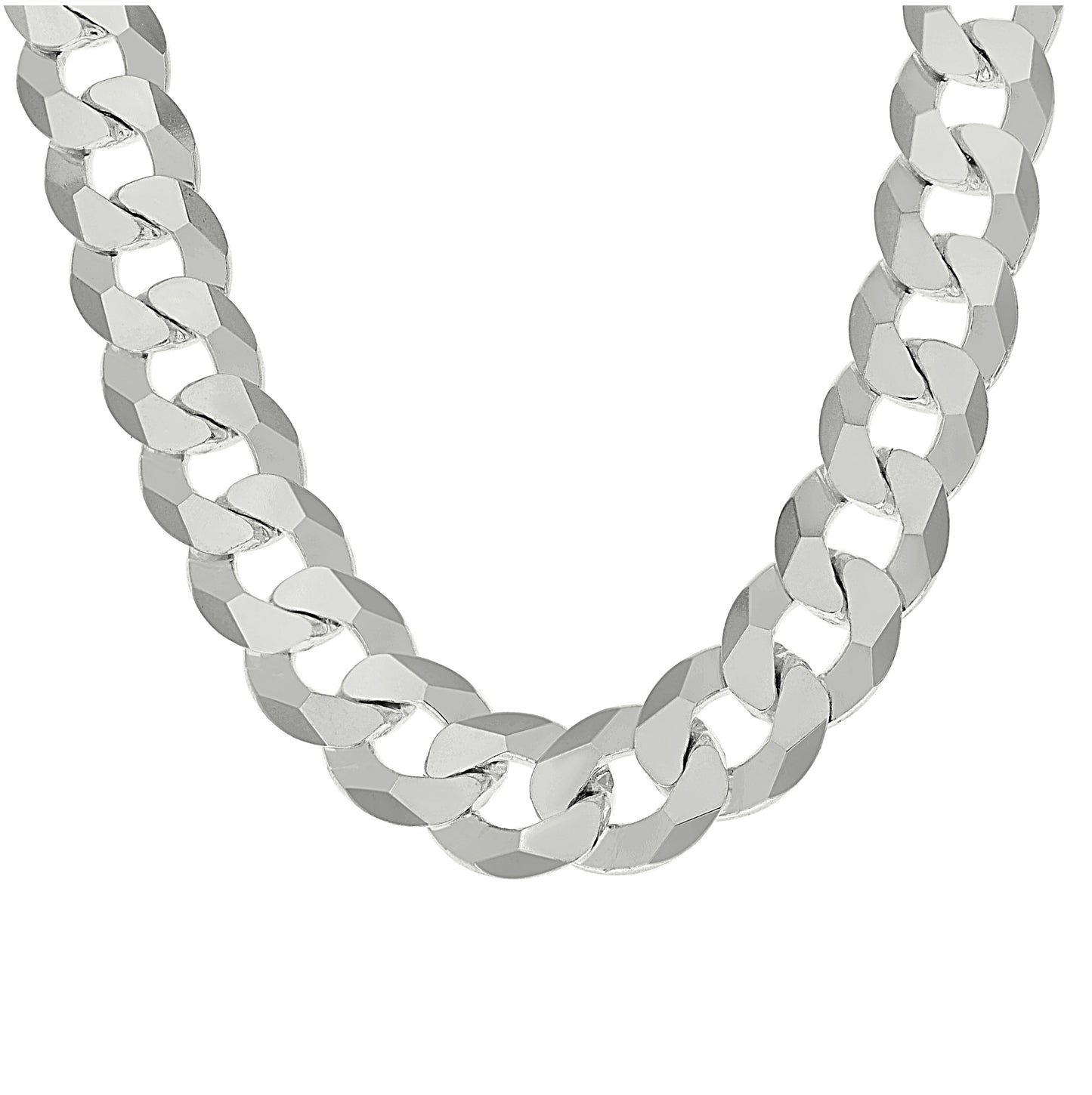 Sterling Silver Solid Super Flat Cuban Chain