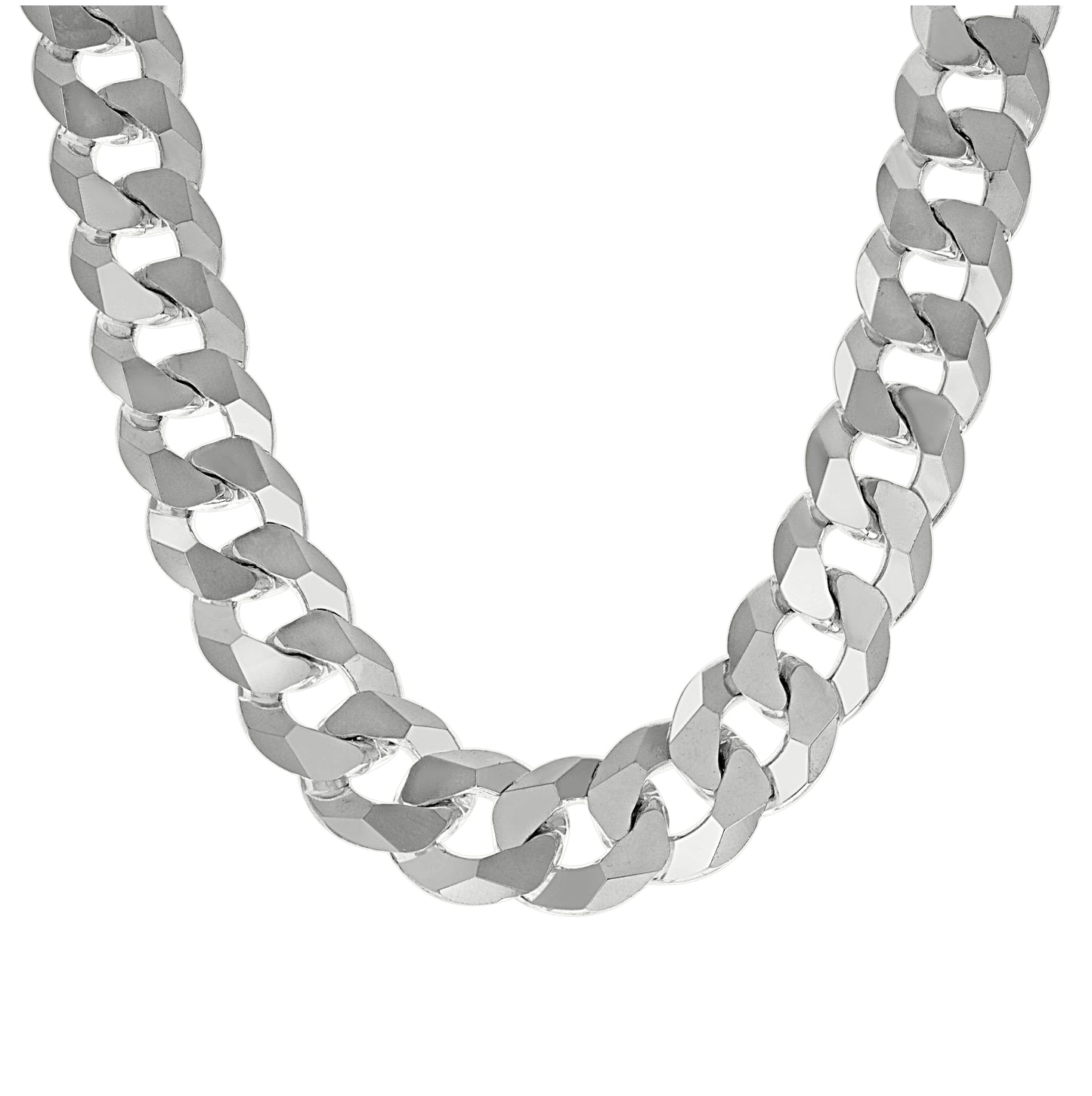 Sterling Silver Solid Super Flat Cuban Chain