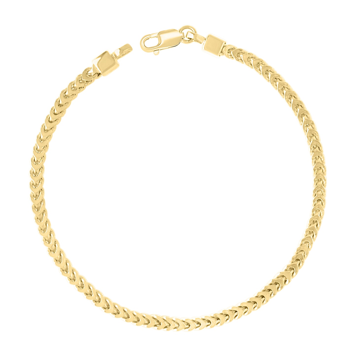 Sterling Silver Rose Tone Or Yellow Tone Hollow Franco Chain