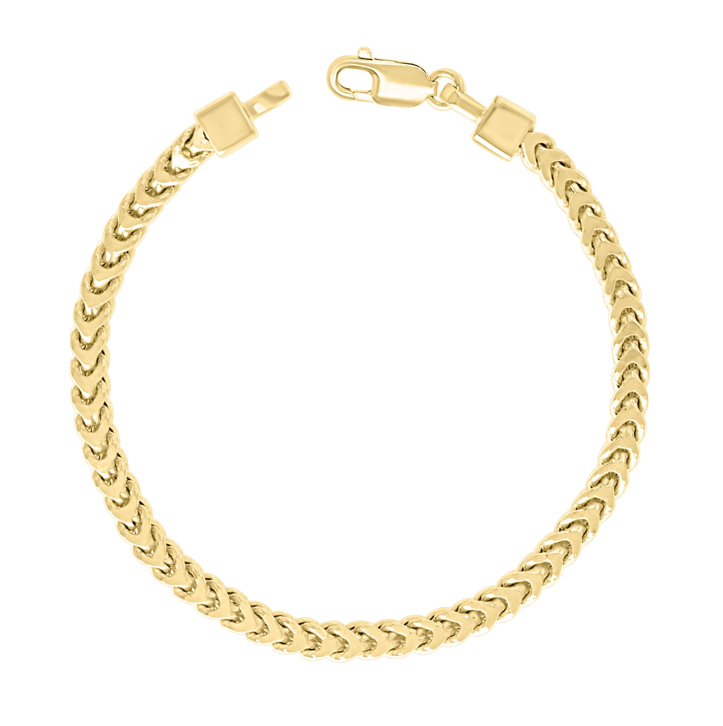 Sterling Silver Rose Tone Or Yellow Tone Hollow Franco Chain