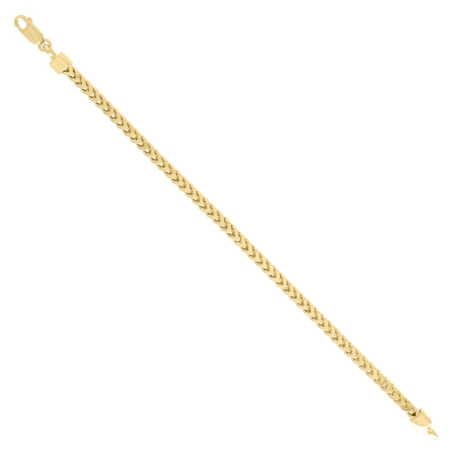 Sterling Silver Rose Tone Or Yellow Tone Hollow Franco Chain