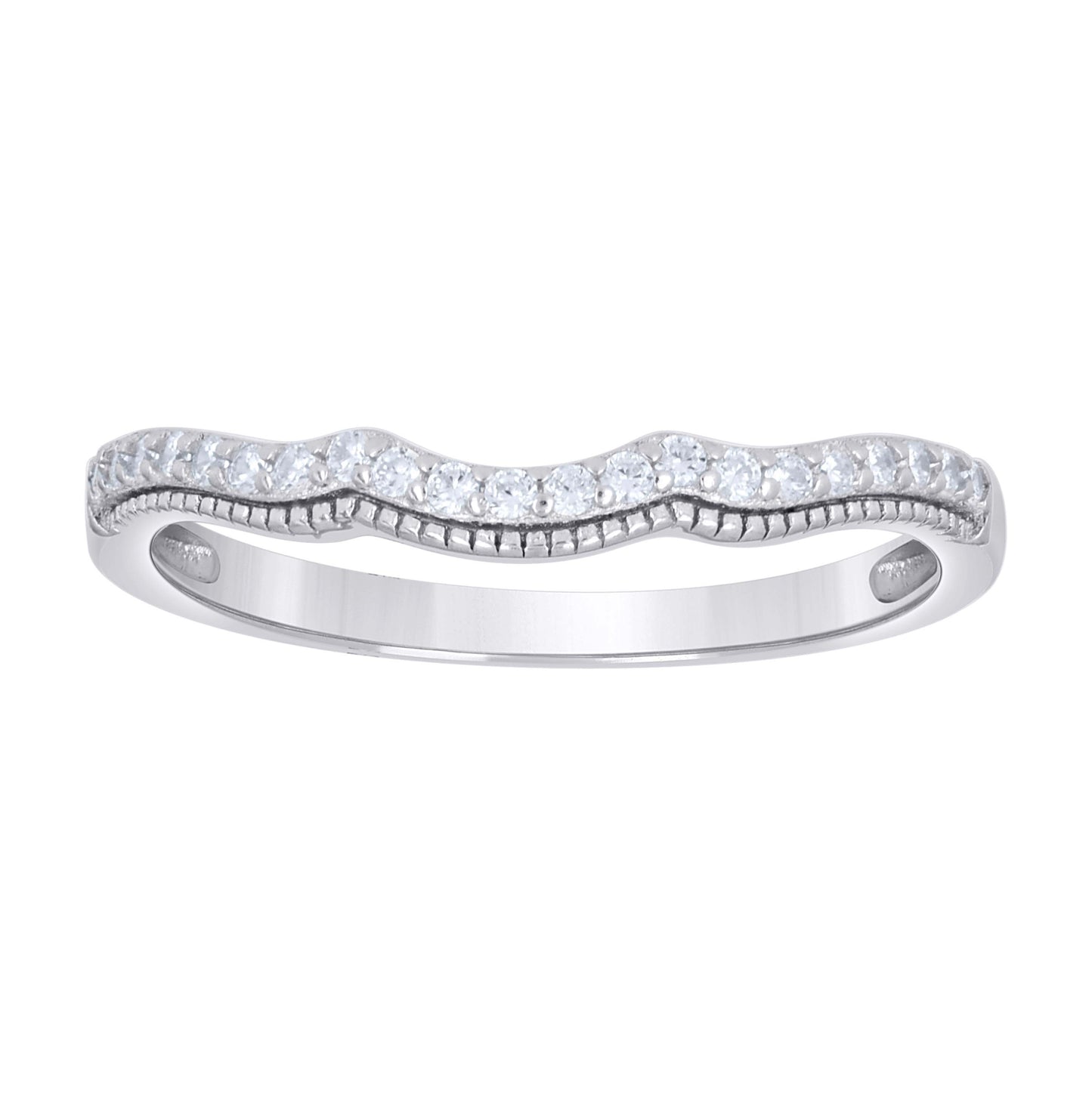 Sterling Silver Womens Cushion-Cut Round Cubic-Zirconia Duo Bridal Anniversary Engagement Wedding Ring Set