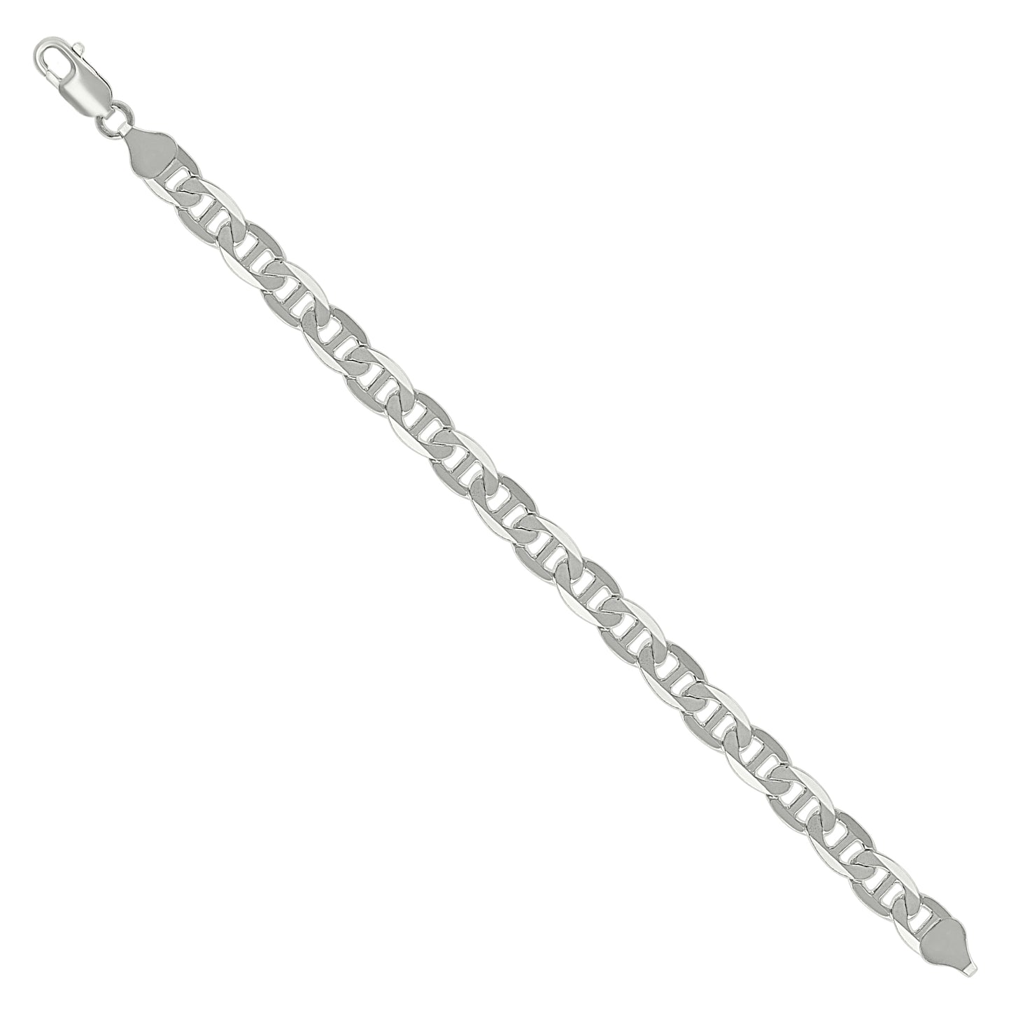 Sterling Silver Solid Classic Mariner Bracelet