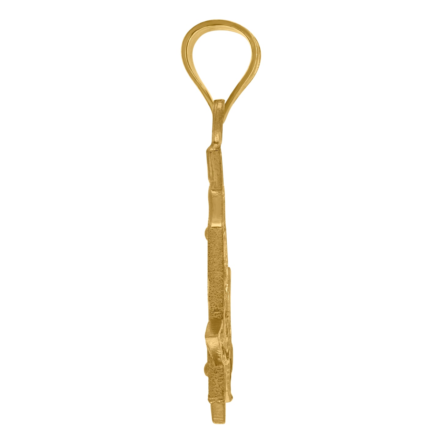 10K Yellow Gold Unisex Freemasonry Masonic Charm Pendant