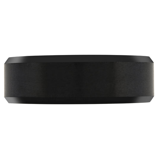 Tungsten Black Mens Brushed Comfort-fit 8mm Sizes 7 - 14 Bridal Anniversary Engagement Wedding Band