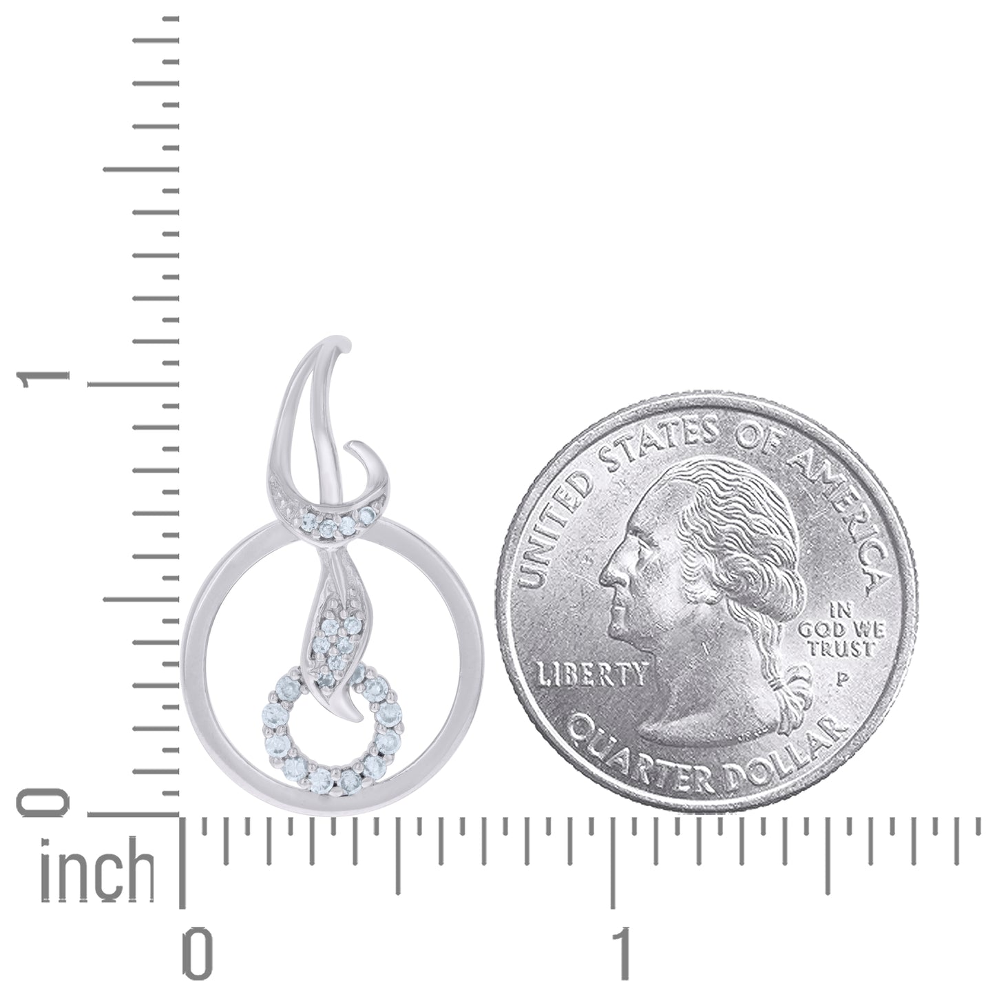 Sterling Silver Women Cubic-Zirconia Fashion Charm Pendant