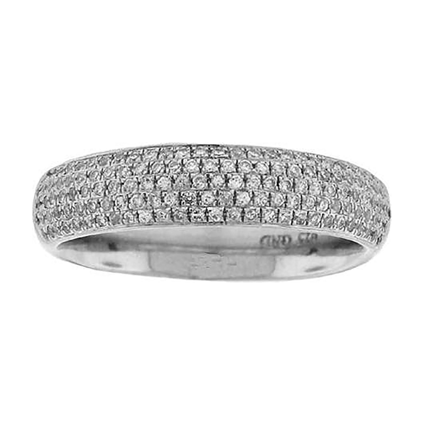 Sterling Silver Women's Cubic-Zirconia Fashion Bridal Anniversary Wedding Engagement Band Ring
