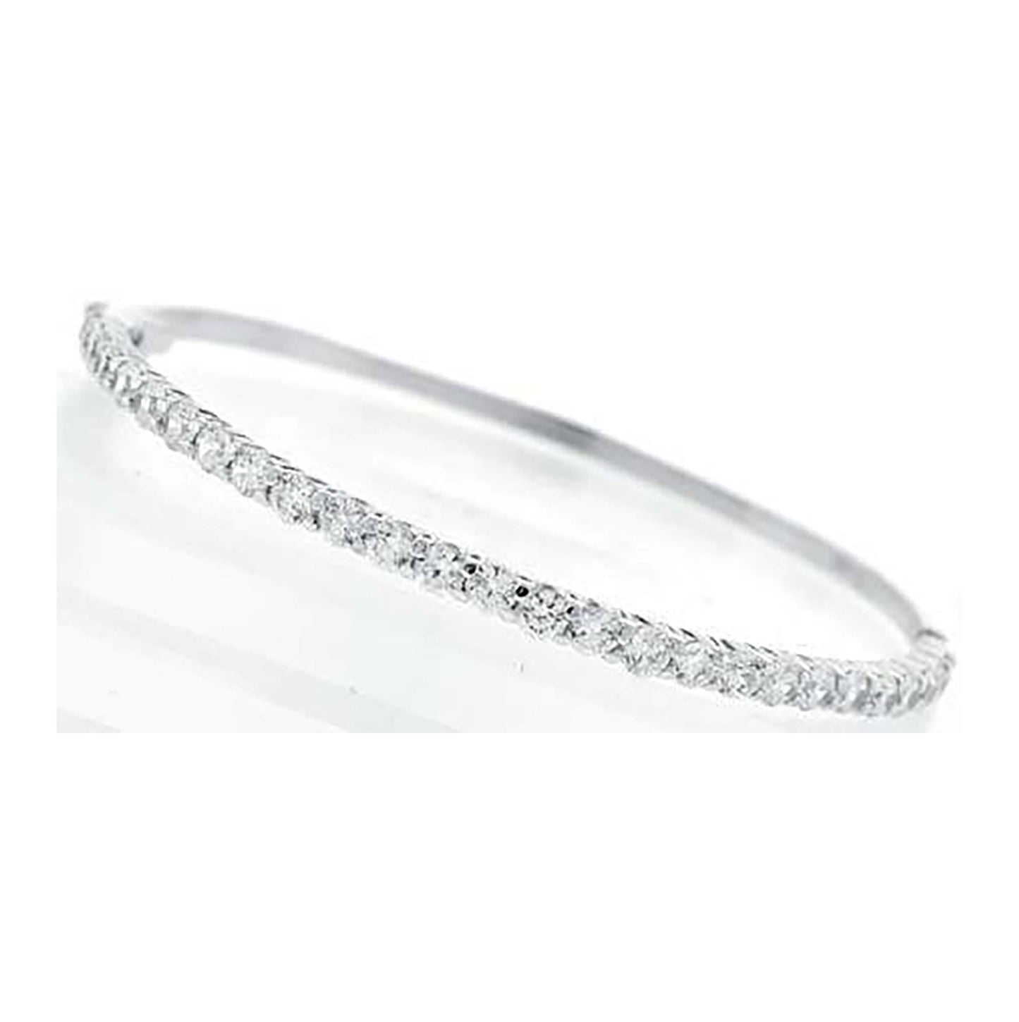 Sterling Silver Women Cubic Zirconia Bangle