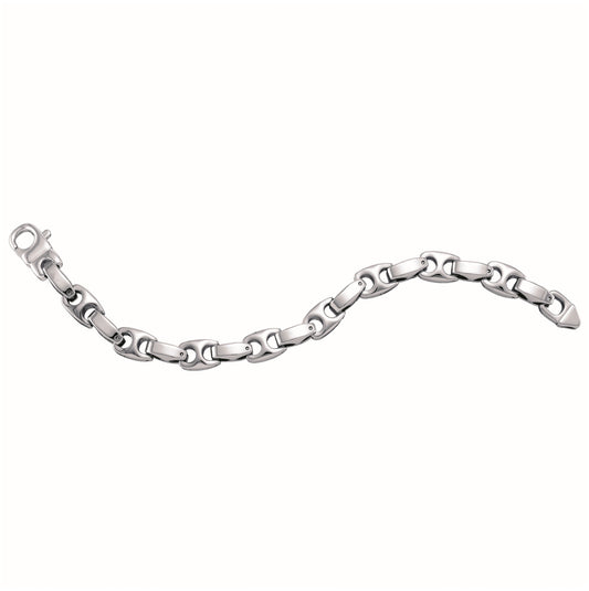 Tungsten Mens Polished Fashion Bracelet 10mm Size 8.5 Inches