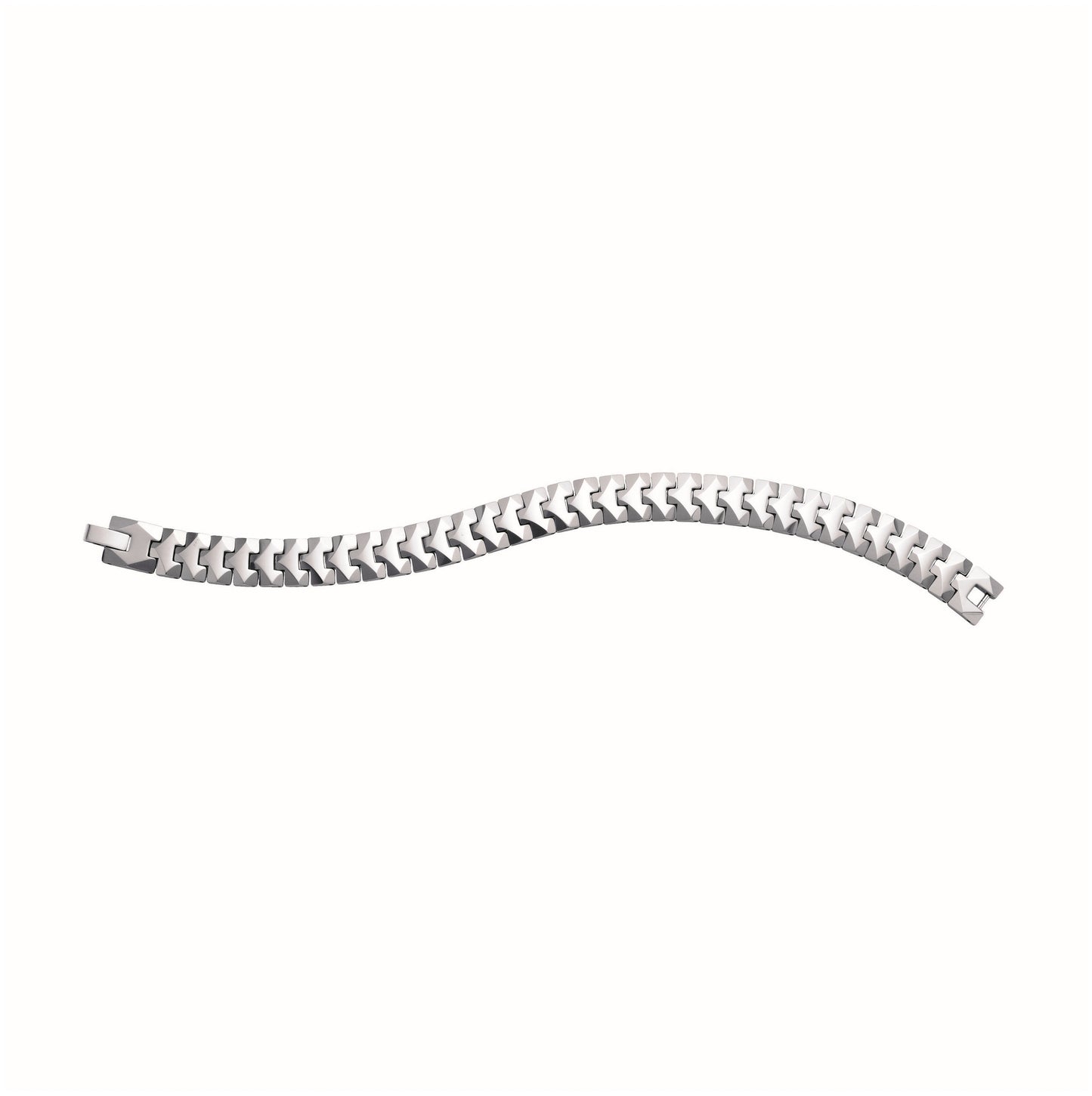 Tungsten Mens Polished Fashion Bracelet 13mm Size 8.5 Inches