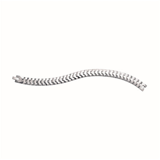 Tungsten Mens Polished Fashion Bracelet 13mm Size 8.5 Inches