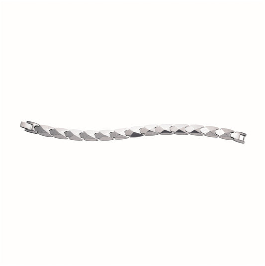 Tungsten Mens Polished Fashion Bracelet 11mm Size 8.5 Inches