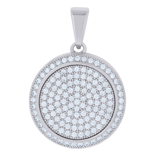 Sterling Silver Women Cubic-Zirconia Fashion Charm Pendant